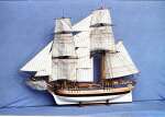 Modell av brigg hentet fra www.arbeitskreis-historischer-schiffbau.de. Fotograf G.Popp
